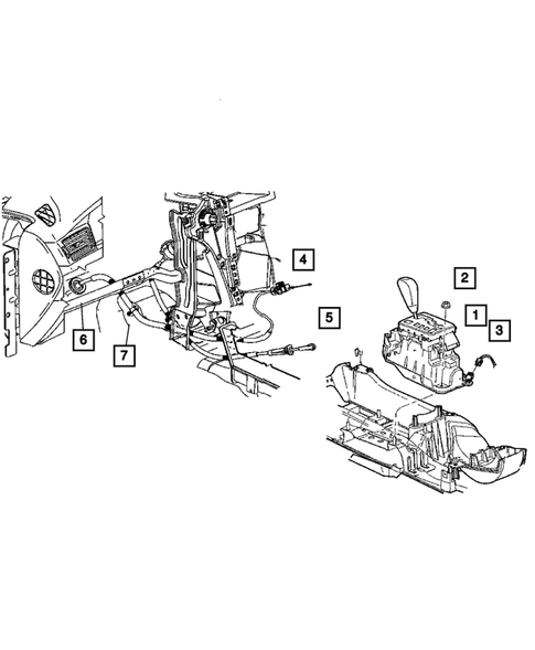 Gearshift Controls for 2006 Chrysler Pacifica #2