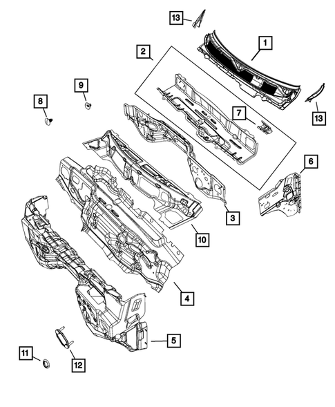 Cowl and Dash Panel for 2019 Ram 3500 #0
