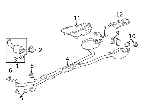 Exhaust Components for 2011 Cadillac CTS #2