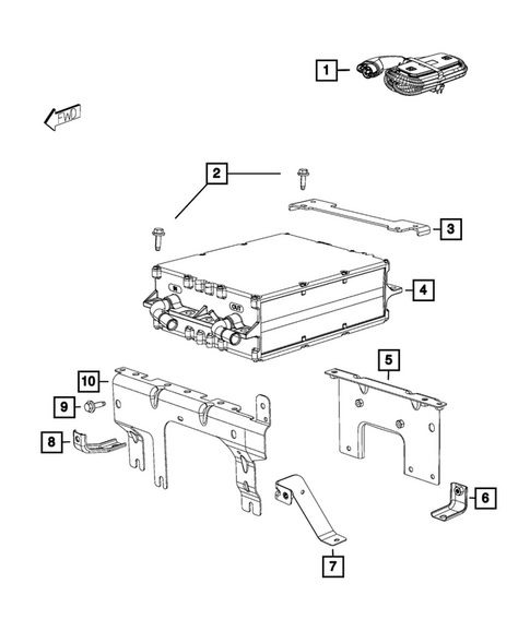Battery, Battery Tray and Cables for 2015 Fiat 500 #3