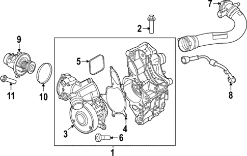 Water Pump for 2021 BMW M3 #0