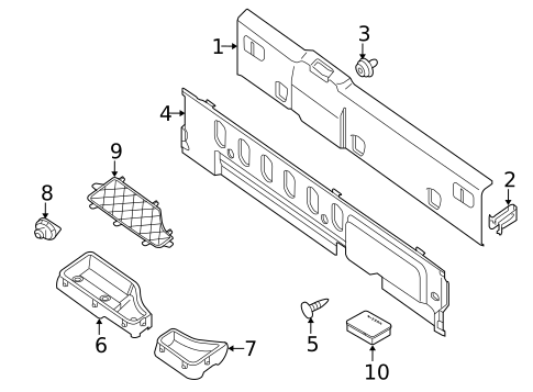 Interior Trim - Cab for 2009 Suzuki Equator #2