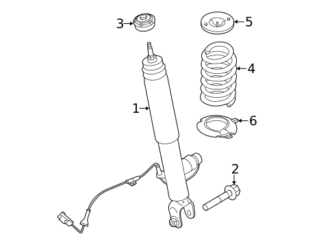Shocks & Components for 2013 Lincoln MKS #1