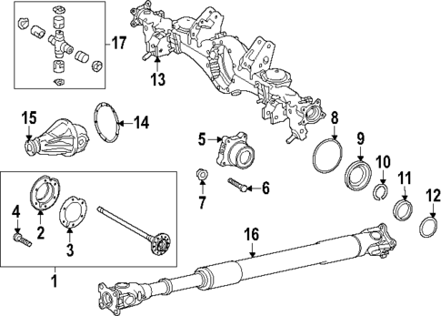 Axle & Differential for 2024 Lexus GX550 #0
