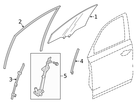 Front Door for 2018 Acura TLX #1