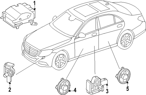 Air Bag Components for 2025 Mercedes-Benz E450 #1
