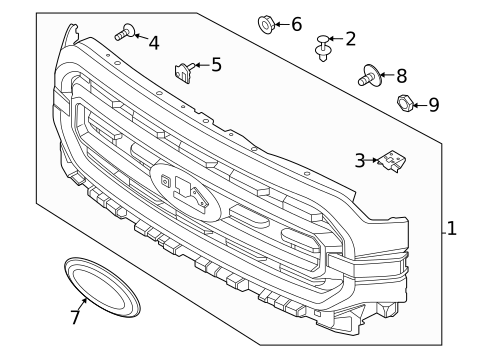 Grille & Components for 2022 Ford F-150 #4