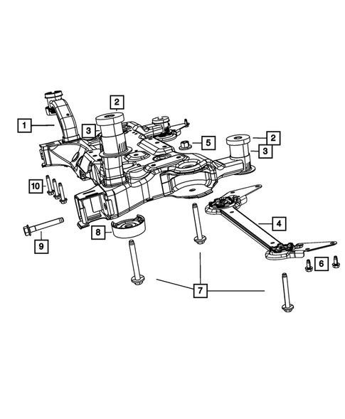 Front Suspension, Strut and Cradle for 2011 Dodge Avenger #1