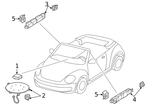 Antenna & Radio for 2014 Volkswagen Beetle #0