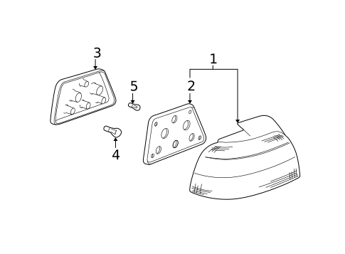 Tail Lamps for 2003 BMW 525i #0
