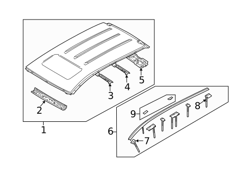 Exterior Trim - Roof for 2008 Mazda 5 #0