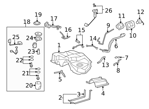 Emission Components for 2009 Lexus LS600h #1