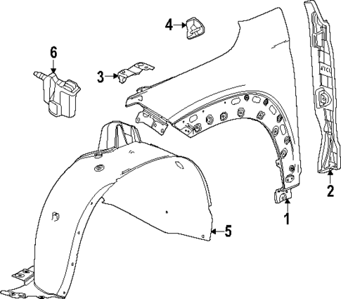 Fender & Components for 2025 Chevrolet Trax #0