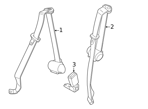 Seat Belt for 2014 BMW M6 #1