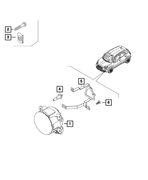 Lamps, Interior and Exterior for 2021 Fiat 500X #4