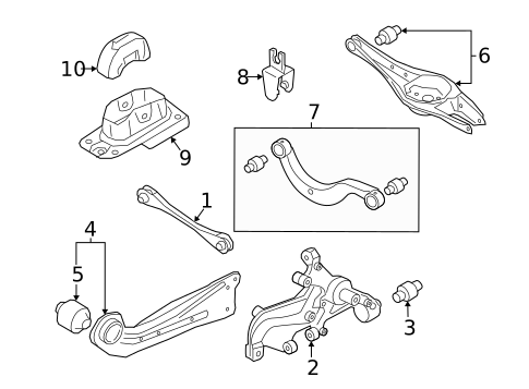 Rear Suspension for 2019 Volkswagen Jetta #1