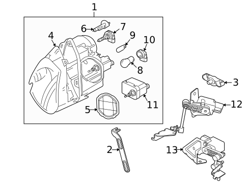 Bulbs - Chassis for 2005 Jaguar XK8 #1