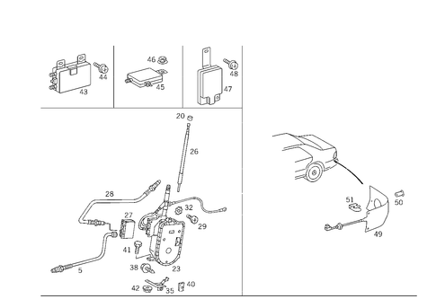 Antenna for 1984 Mercedes-Benz 500SEC #1