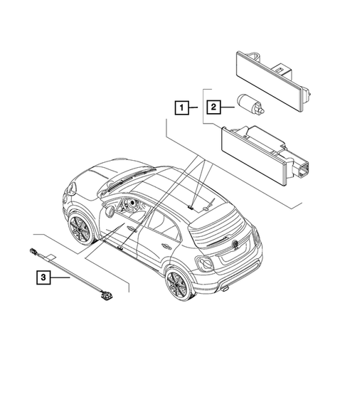 Lamps-Interior and Exterior for 2019 Fiat 500X #9