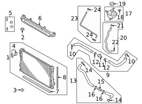 Radiator & Components for 2025 Mitsubishi Outlander #0