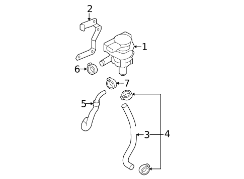 Water Pump for 2006 Volkswagen Passat #0