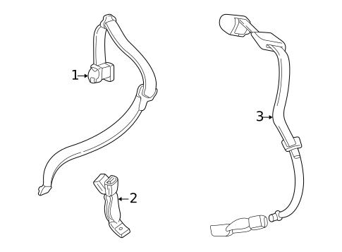 Seat Belt for 2005 Ford Freestyle #0