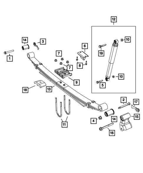 Rear Suspension and Cradle for 2014 Ram 3500 #1