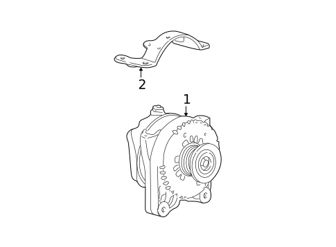 Alternator for 2001 Ford Mustang #0