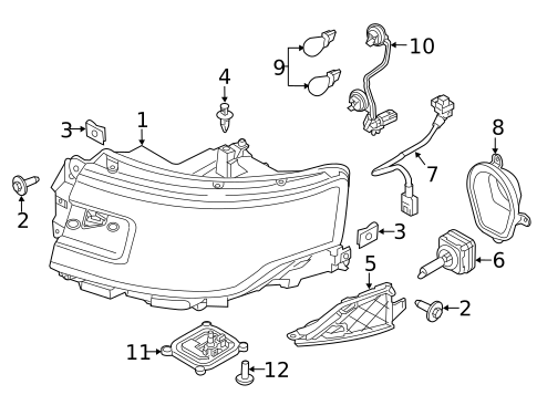 Bulbs - Chassis for 2014 Ford Flex #0