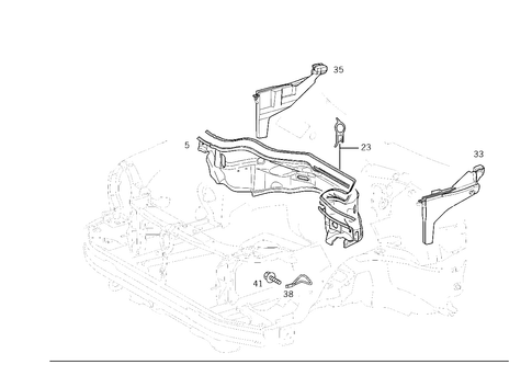 Engine Compartment Partition Panel, Wheelhouse Attachment Parts for 1998 Mercedes-Benz E430 #0