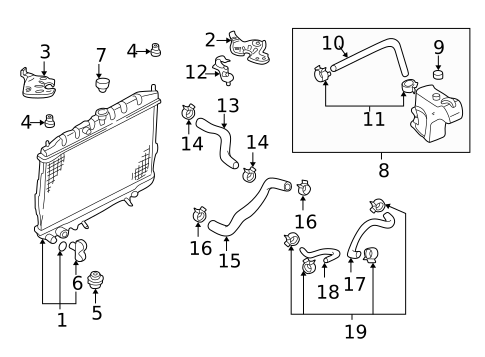 Radiator & Components for 2002 Nissan Sentra #0