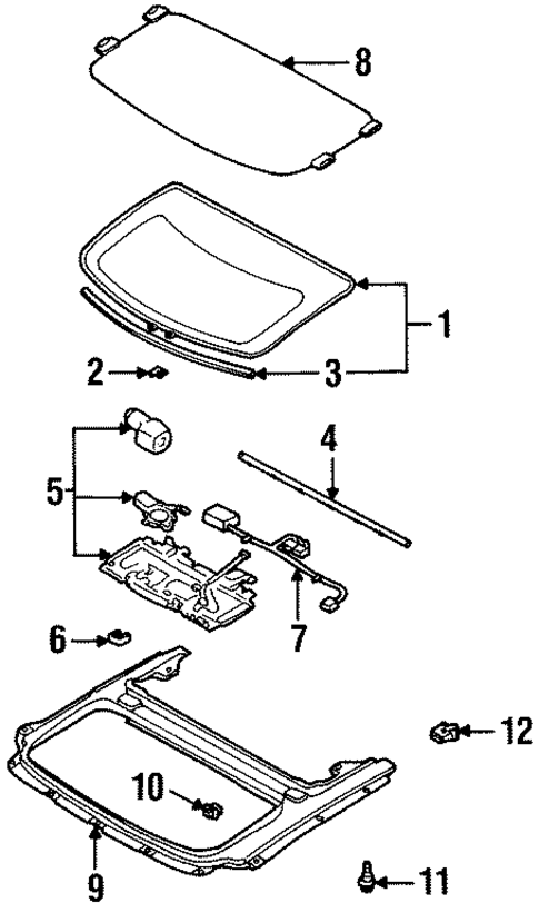 Sunroof for 1998 Subaru Legacy #2