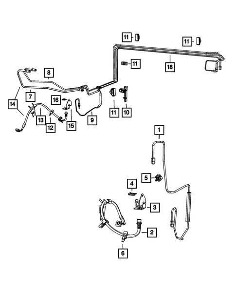 Hydraulic Control Unit, Brake Tubes and Hoses for 2016 Dodge Charger #2