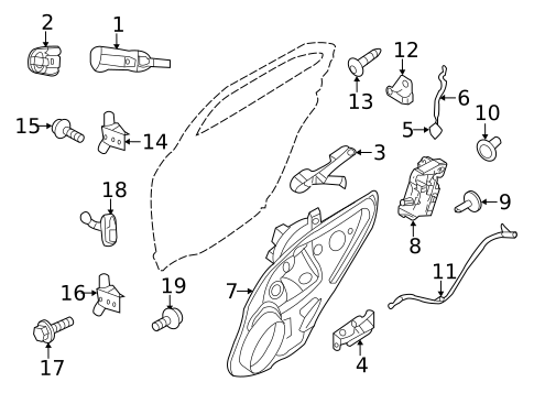 Rear Door for 2010 Mercury Milan #1
