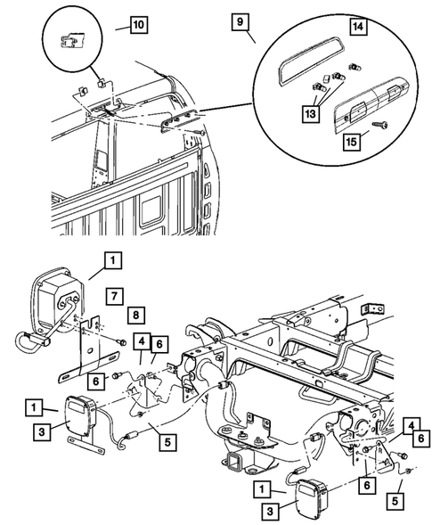 Lamps - Front, Rear and Courtesy for 2007 Dodge Ram 3500 #5