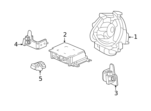 Air Bag Components for 2022 Honda Insight #1