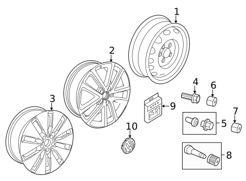 Wheels & Trim for 2015 Volkswagen Jetta #3