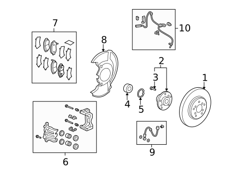 Front Brakes for 2008 Acura RDX #0