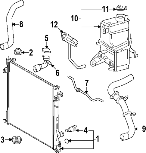 Radiator & Components for 2025 Lexus TX550h+ #0