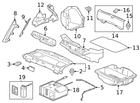 Interior Trim - Rear Body for 2017 Honda Accord #0