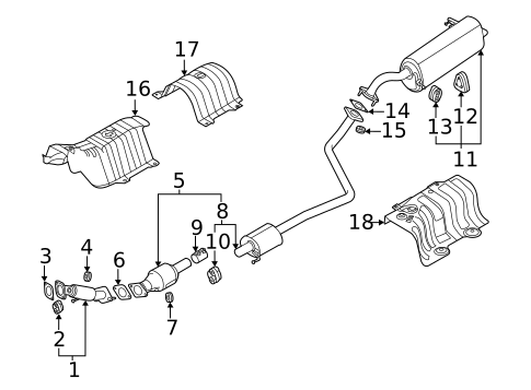 Exhaust Components for 2021 Hyundai Venue #0