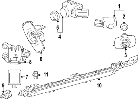 Parking Aid for 2024 Lexus RZ300e #1