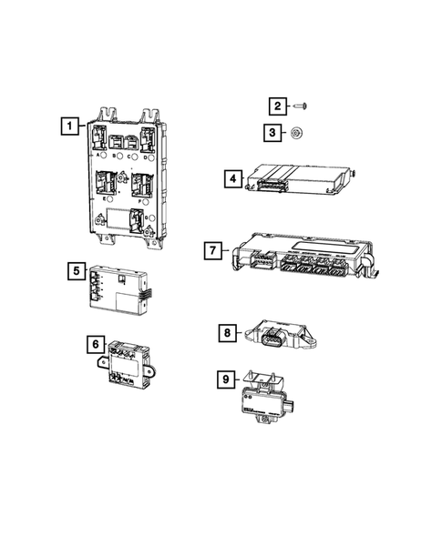 Keys, Modules and Engine Controllers for 2017 Dodge Charger #4