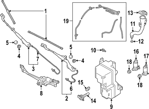 Wiper & Washer Components for 2026 Volvo EC40 #0