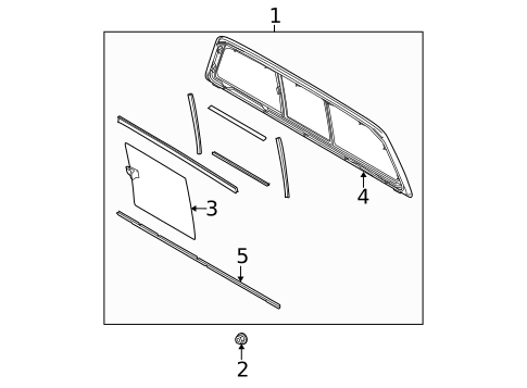Glass & Hardware - Back for 2014 Ford F-150 #2