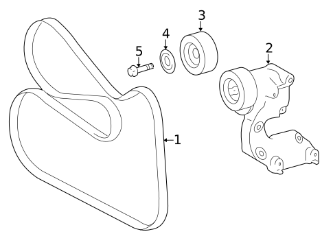 Belts & Pulleys for 2012 Lexus IS350 #0