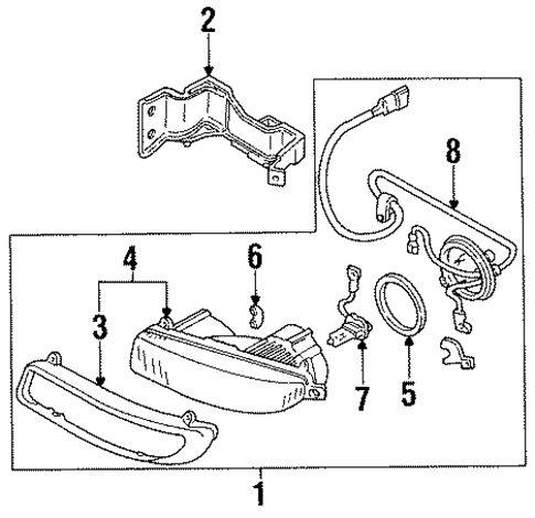 Fog Lamps for 1997 Ford Aspire #0