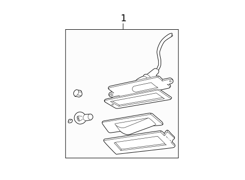 License Lamps for 2007 Ford F-250 Super Duty #1