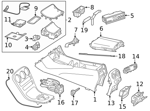 Console for 2015 Mercedes-Benz C400 #1