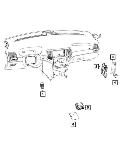 Keys, Modules and Engine Controllers for 2016 Jeep Grand Cherokee #4
